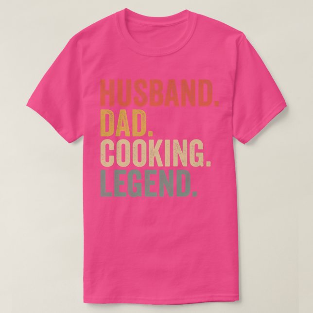Camiseta Mens Marido Pai Legenda Cozinhar Engraçado Cook Ch (Frente do Design)