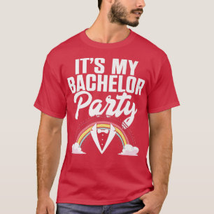 Camiseta Mens Marriage Rainbow Groom Wedding Men Funny Bach
