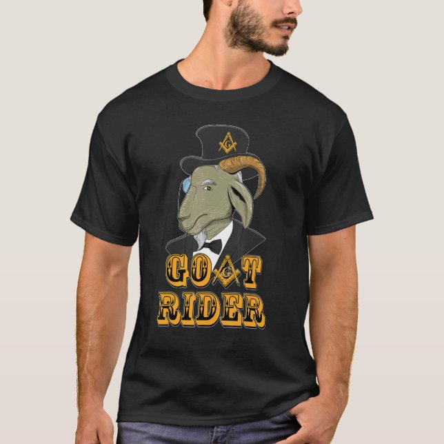 Camiseta Mens Mason Goat Rider Grande Sobre Todo Tempo Fath (Frente)