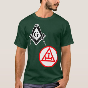 Camiseta Mens Mason Royal Arch Split T Masonic York Rite