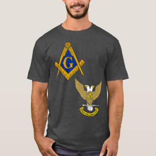 Camiseta Mens Mason Scottish Rite Split T Masonic Tee