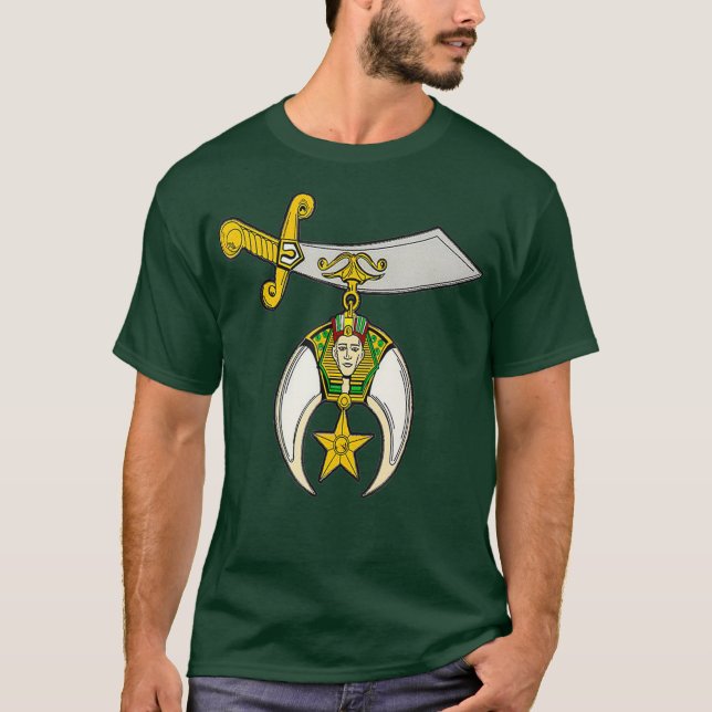Camiseta Mens Masonic Shriner (Frente)