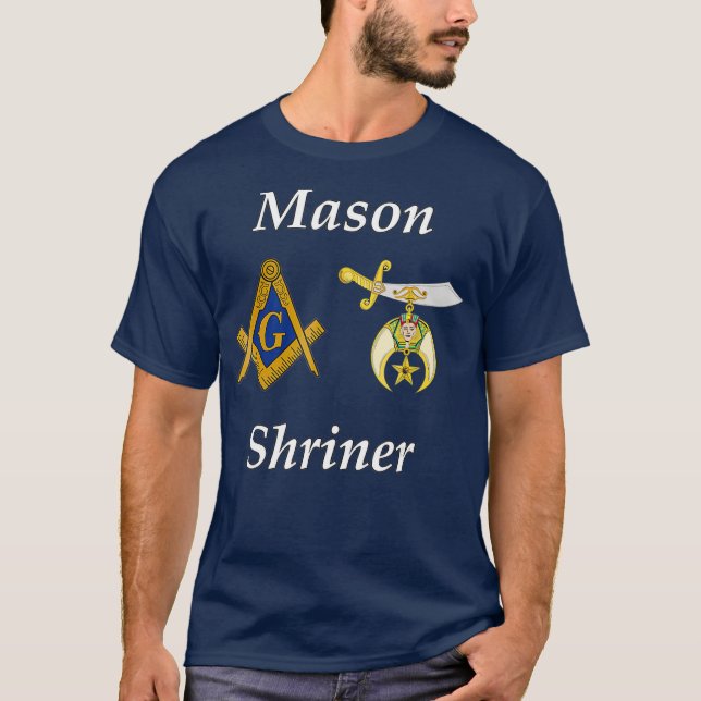 Camiseta Mens Masonic Shriner Split T Mason Shrine Noble (Frente)