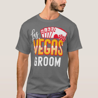 Camiseta Mens Matching Las Vegas Wedde Bride e Groom Ve