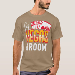 Camiseta Mens Matching Las Vegas Wedde Bride e Groom Ve