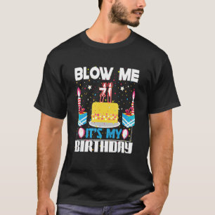 Camiseta Mens me chupam, tenho 71 anos, minha vadia de aniv