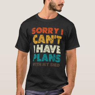 Camiseta Mens Me Desculpem Por Ter Planos Com Meu Jardim De