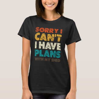 Camiseta Mens Me Desculpem Por Ter Planos Com Meu Jardim De
