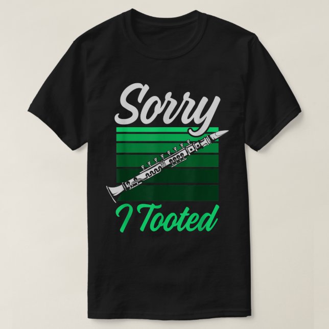 Camiseta Mens Me Desculpem Por Ter Tocado O Funny Clarinet  (Frente do Design)