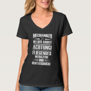 Camiseta Mens Mecânicos Na Ferramenta De Voo