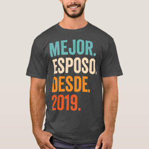 Camiseta Mens Mejor Esposo Desde 2019