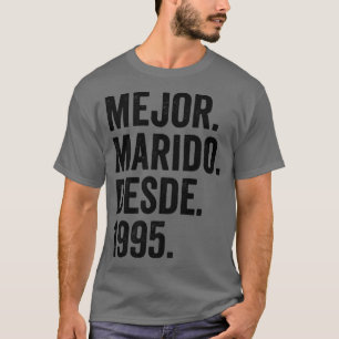 Camiseta Mens Mejor Marido Desde 1995 27º aniversário de ca