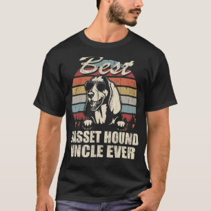 Camiseta Mens Melhor Basset Enganou Tio Engraçado Dando Fé