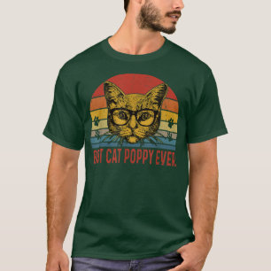 Camiseta Mens Melhor Gato Poppy Alguma Vez Vintage Gaquinho