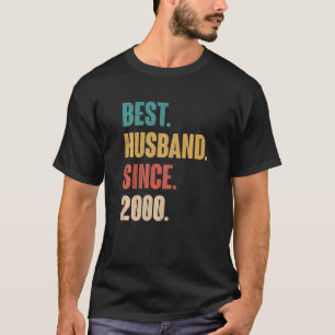 Camiseta Mens Melhor Marido Desde 2000 - Casamento De 23 An