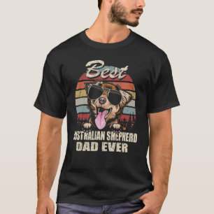 Camiseta Mens Melhor Pai Australiano de Pastor Nunca Pai