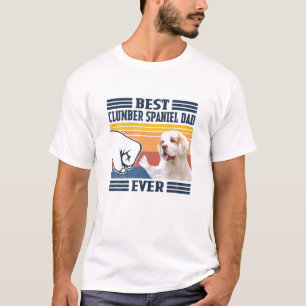 Camiseta Mens Melhor Pai De Espanhol Clumber De Cachorro En