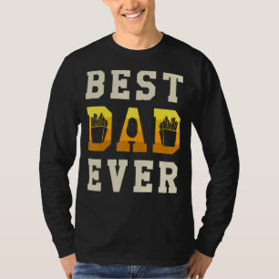 Camiseta Mens Melhor Pai De Fries Franceses Que Comem Batat