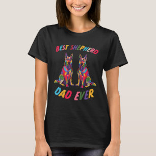Camiseta Mens Melhor Pai De Pastor Nunca Cachorro Dizendo S
