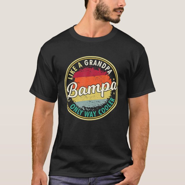 Camiseta Mens Mens Bampa Como Um Vovô Só Muito Mais Frio Gr (Frente)