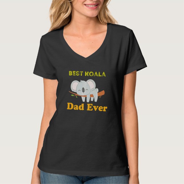 Camiseta Mens Mens Best Koala Ever Daddy Koala Bear Animal  (Frente)