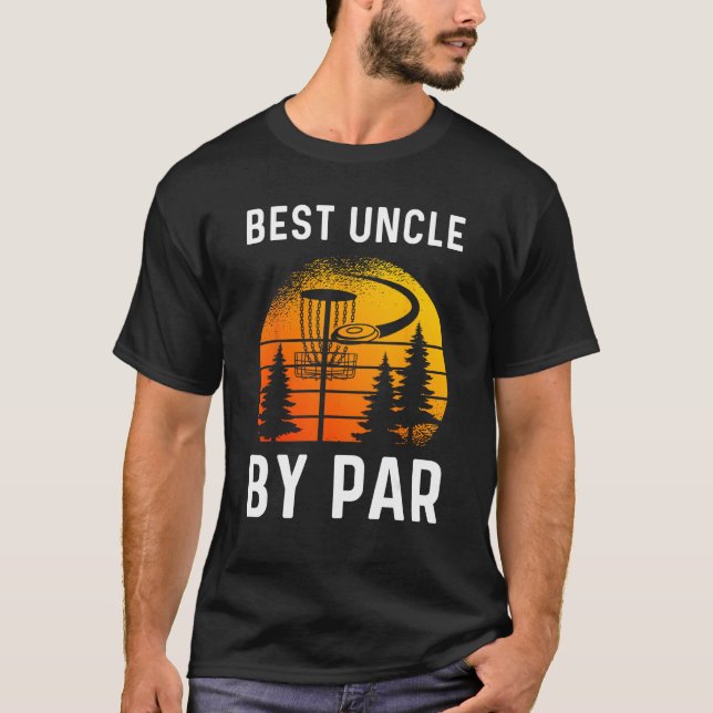 Camiseta Mens Mens Best Uncle By Par Disc Golf (Frente)