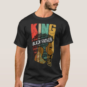 Camiseta Mens Mens Forte Rei Negro Junteeth African Amer