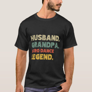 Camiseta Mens Mens Funny Huss Avô Biathlon Legend Vint