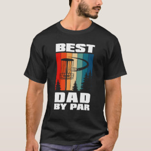 Camiseta Mens Mens Melhor Pai Por Golfe Par Disk