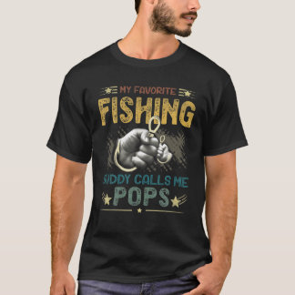 Camiseta Mens Mens Meu Amigo De Pesca Favorito Me Chama De