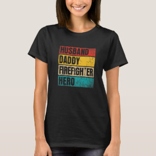 Camiseta Mens Mens Pai Bombeiro Herdeiro do Pai