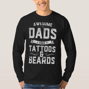 Camiseta Mens Mens Pais Fantásticos Têm Tatuagens E Barbas