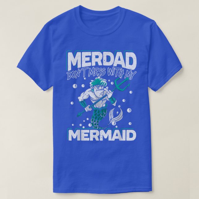 Camiseta Mens Merdad Não se meta com a minha segurança da S (Frente do Design)