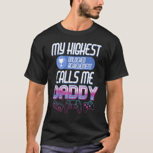 Camiseta Mens Meu Alcance Mais Alto Desbloqueado Me Chama D