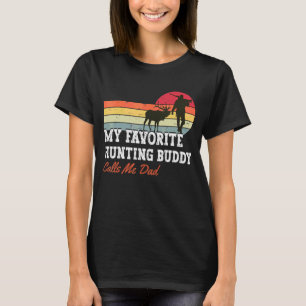 Camiseta Mens Meu Amigo De Caça Favorito Me Chama Pai Vinta