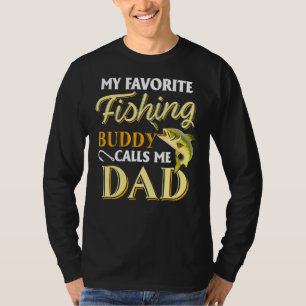 Camiseta Mens Meu Amigo De Pesca Favorito Me Chama Pai Pai
