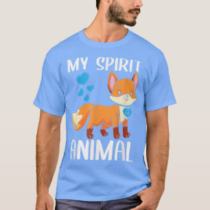Camiseta Mens Meu Animal Espírito Para Eu Adoro Pai Heart V