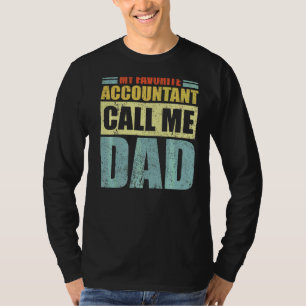 Camiseta Mens Meu Contador Favorito Me Chama de Pai Pai