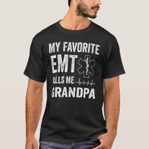 Camiseta Mens Meu Emt Favorito Me Chama Avô Para Pais