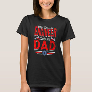 Camiseta Mens Meu Engenheiro Favorito Me Chama De Engenhari