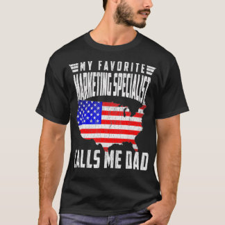 Camiseta Mens Meu Especialista Em Marketing Favorito Me Cha