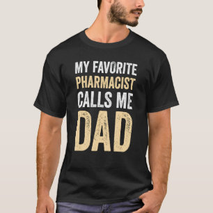 Camiseta Mens Meu Farmacêutico Favorito Me Chama Pai Papa P
