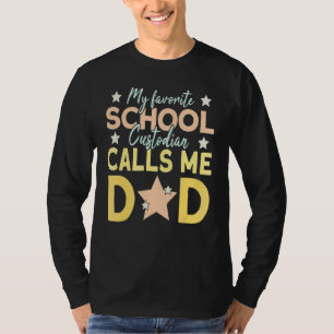 Camiseta Mens Meu Guardião Escolar Favorito Me Chama Pai 1
