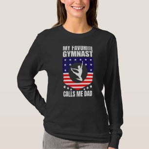 Camiseta Mens Meu Gymnast Favorito Me Chama De Ginástica Pa