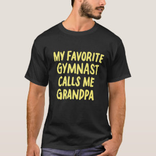 Camiseta Mens Meu Gymnast Favorito Me Chama De Vovô Gy Engr