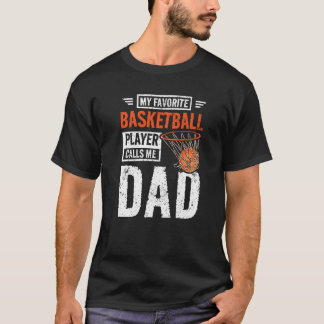 Camiseta Mens Meu jogador de basquetebol favorito me chama