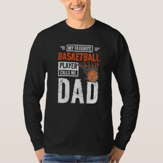 Camiseta Mens Meu jogador de basquetebol favorito me chama