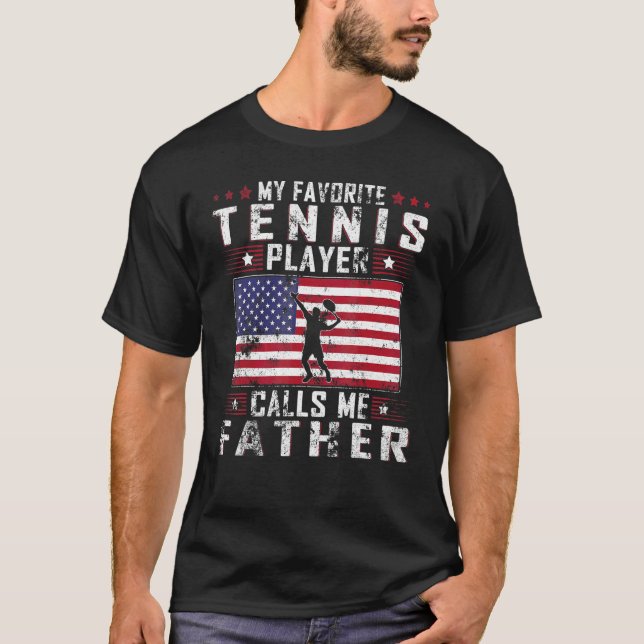Camiseta Mens Meu Jogador De Tênis Favorito Me Chama De Gor (Frente)