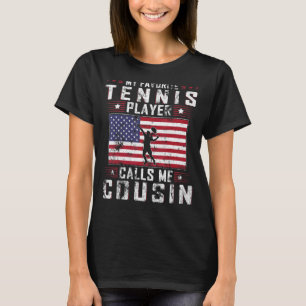 Camiseta Mens Meu Jogador De Tênis Favorito Me Chama De Gor