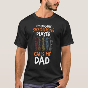 Camiseta Mens Meu Jogador Saxofônico favorito me chama de P